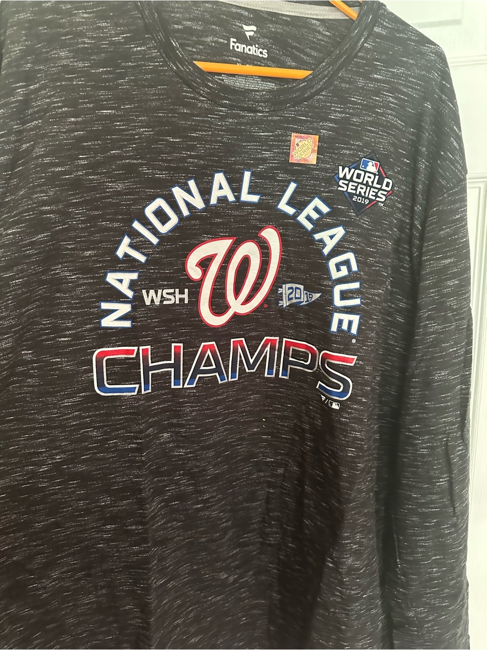 Fanatics Washington Nationals "National League Champs" Tee - Black/Heather